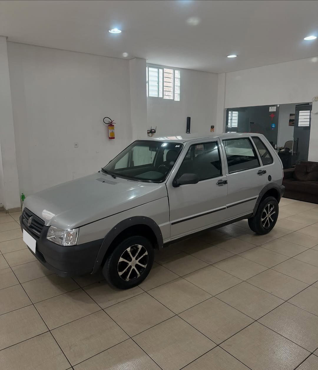 Fiat Uno 1.0 mille fire economy prata 8v flex 4p manual 2008